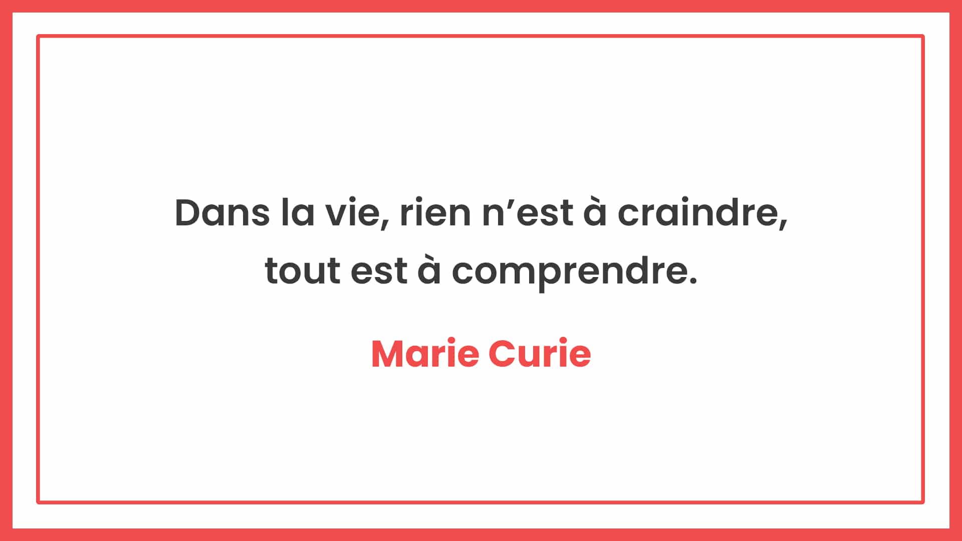 citations octobre - Marie Curie