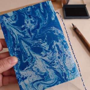 Carnet fait main A6 - Collection : Rêve bleu de chez Milla Studio